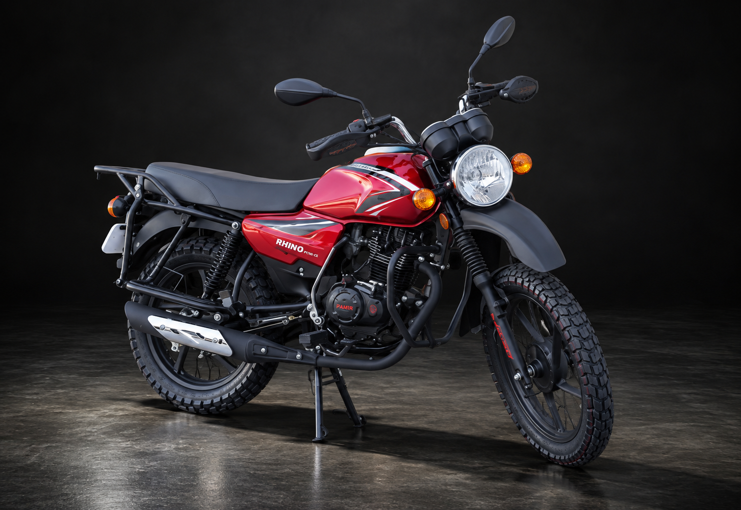 Editorial rendering of the Pamir Rhino 150-CX